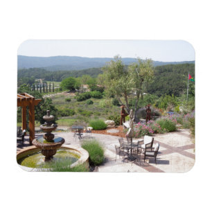 Patio of Croad Tasting Room, Paso Robles Magnet