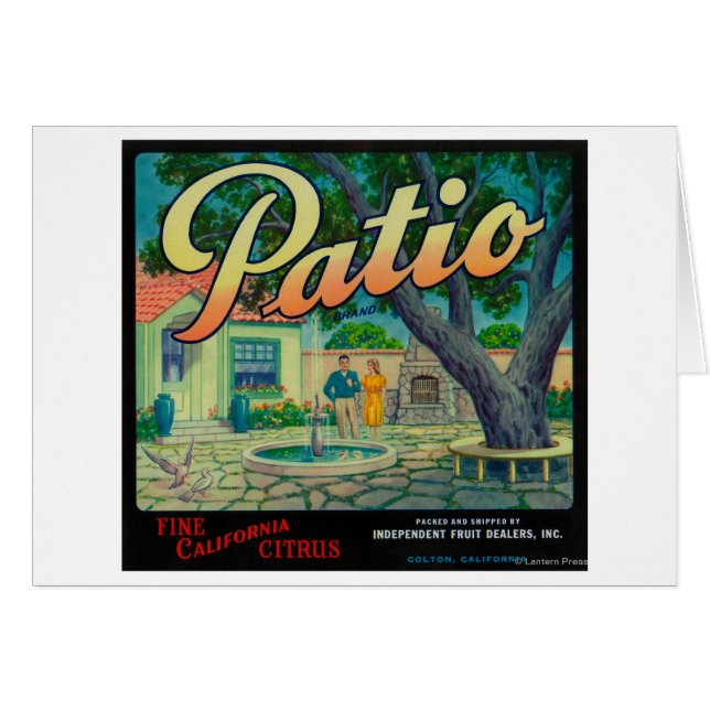 Patio Orange LabelColton, CA (Front Horizontal)