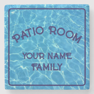 Patio Room Pool Decor Stone Coaster