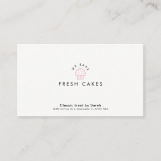 Patisserie  & Cake Shop Minimal Business Card