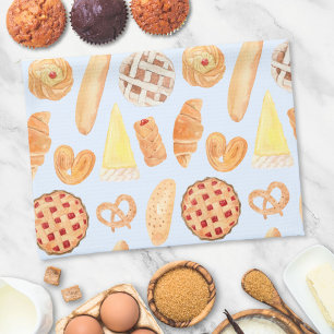 Patisserie French Bakery Pastry Bread Food Art Kitchen Towel
