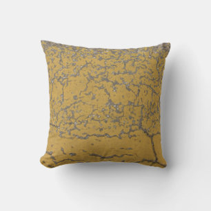 Pâtisserie gris-jaune craque le coussin artistique