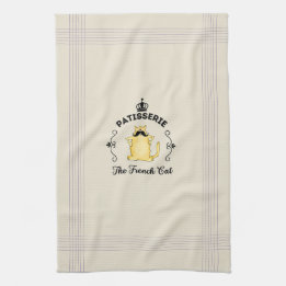 Patisserie "The French Cat" Kitchen Towel