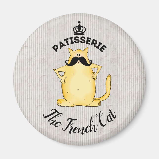 Patisserie The French Cat Magnet (Front)