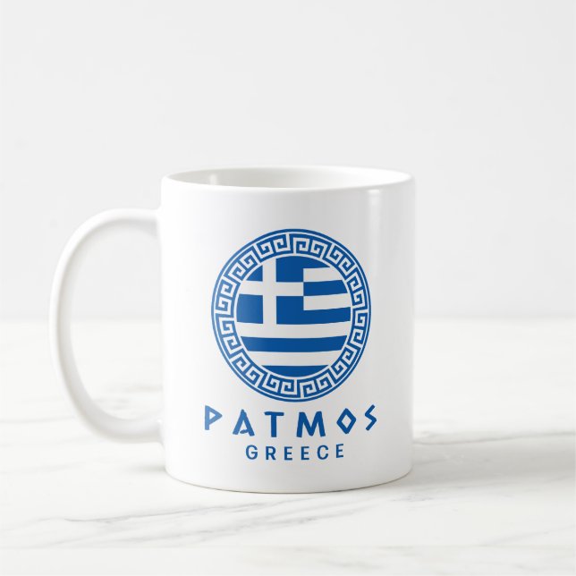 Patmos, Greece Coffee Mug (Left)