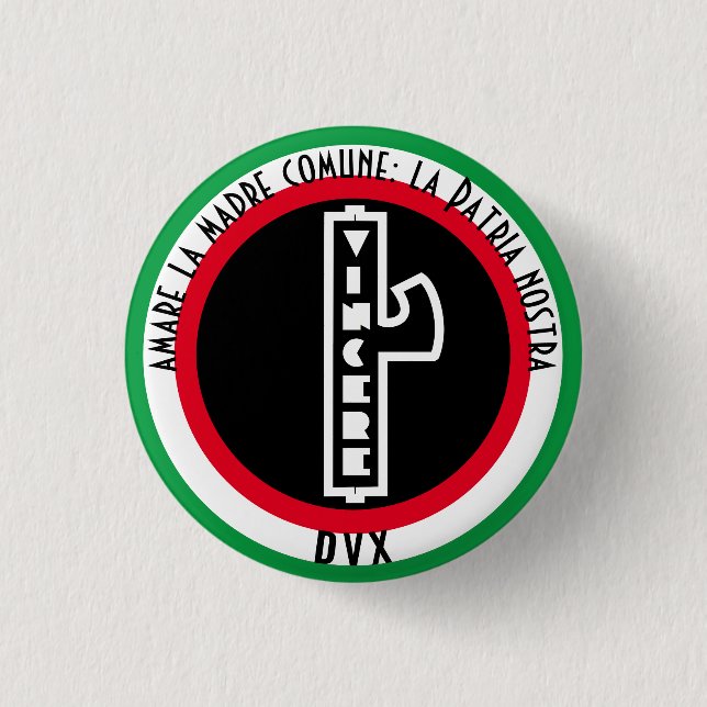 PATRIA NOSTRA 1 INCH ROUND BUTTON (Front)