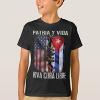 Patria Y Vida Viva Cuba Libre Patriotic Retro USA