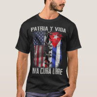 Patria Y Vida Viva Cuba Libre Patriotic Retro USA