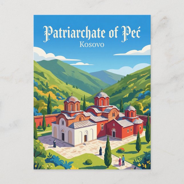 Patriarchate of Peć Kosovo Postcard (Front)