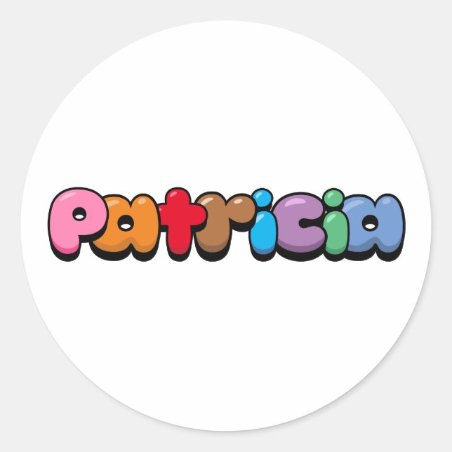 Patricia Classic Round Sticker (Front)