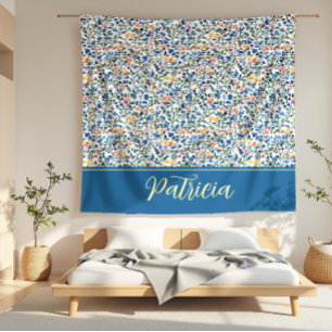 Patricia Dainty Ditsy Party Floral Fleece Blanket