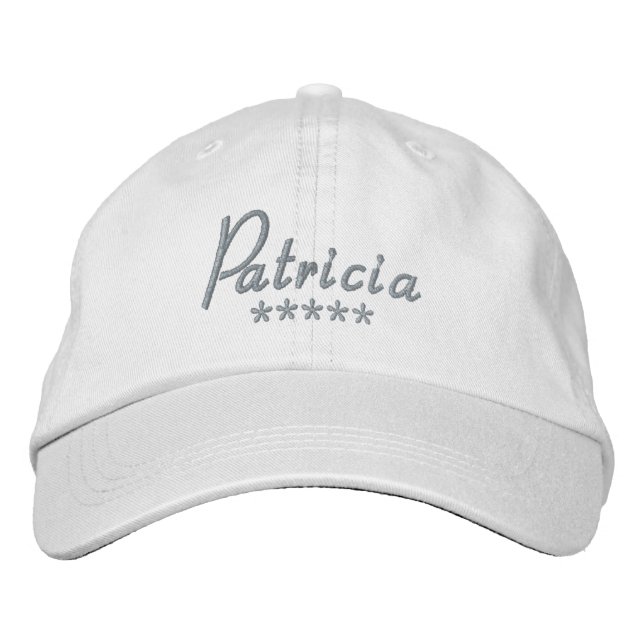 Patricia Name Embroidered Hat (Front)