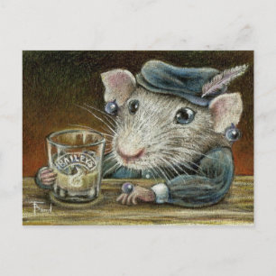 Patricia the rat postcard