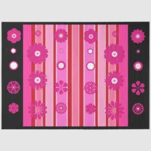 patriciapotluck hot pink flowers tissue paper