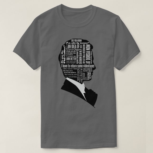 Patrick Bateman Quotes  T-Shirt (Design Front)