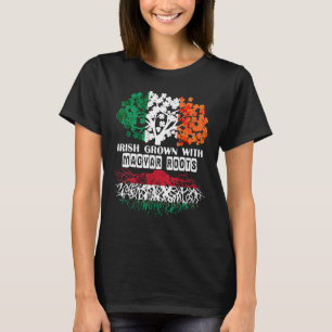 Patrick Day irish Ireland root Magyar Hungary Flag T-Shirt