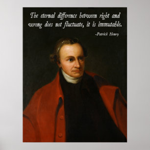 Patrick Henry Morality Poster