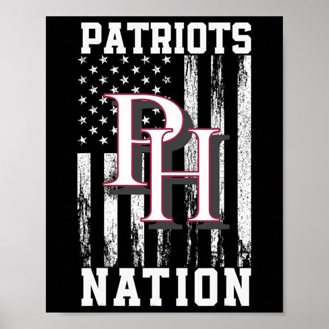 Patrick Henry Patriots Logo Nation Hs  Poster (Front)