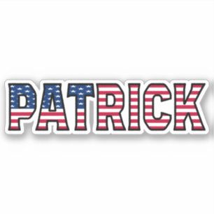 Patrick Name Prénom USA Sticker Stickerset