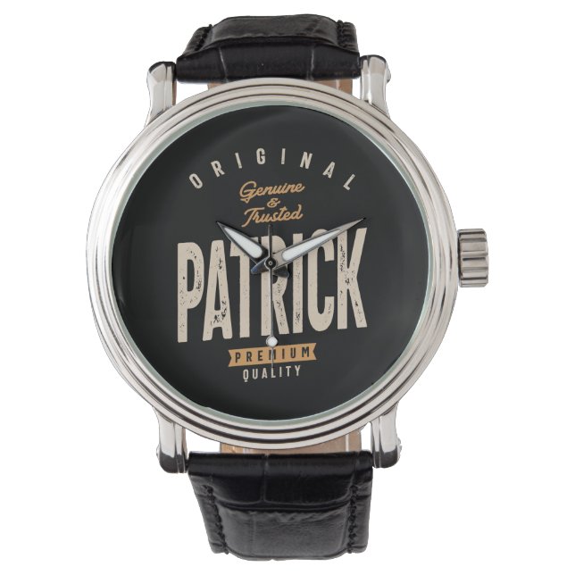Patrick Personalized Name - Funny Patrick Watch (Front)