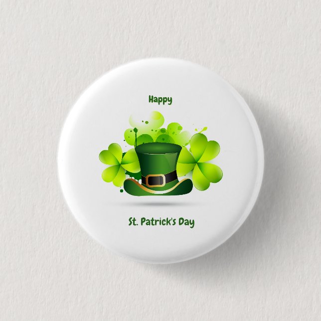 Patrick's Day Classic 1 Inch Round Button (Front)
