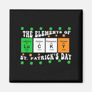 Patricks Day Funny Elements Of Lucky Periodic Tabl Magnet
