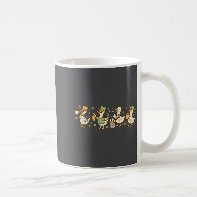 Patricks Day,funny Goose, Shamrock, Beer Gift Tee  Coffee Mug (Right)