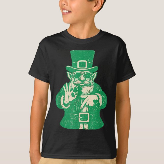 Patricks Day, Leprechauns Funny 6 Meme Gift Men, W T-Shirt (Front)