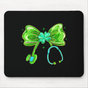 Patricks Day,lucky Nurse,coquette Bow Stethoscope Mouse Pad