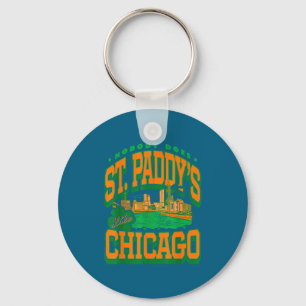 Patrick's day nobody does st paddy's like chicago keychain