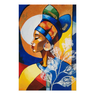 Patrimoine Doré : Art Mural de la Reine Africaine 