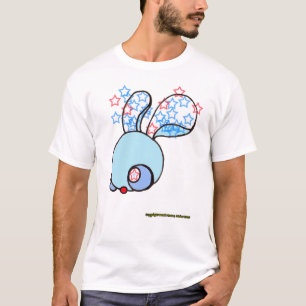 Patriot Bunny on a White T-Shirt