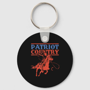 Patriot Country Funny Design  Keychain