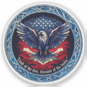 Patriot Custom-Cut Vinyl Sticker
