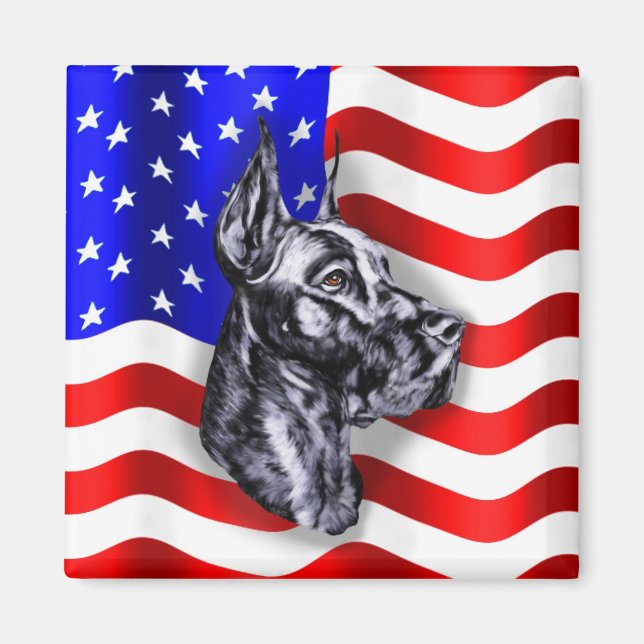 Patriot Dane Black Magnet (Devant)