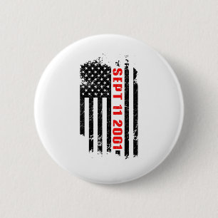 Patriot Day September 11th Vintage Flag 9 11 2 Inch Round Button