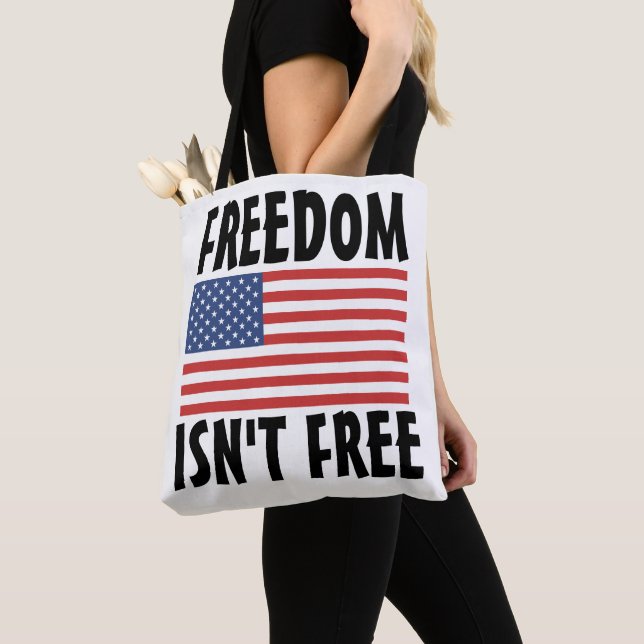 PATRIOT, FREEDOM ISN'T FREE  TOTES (Close Up)