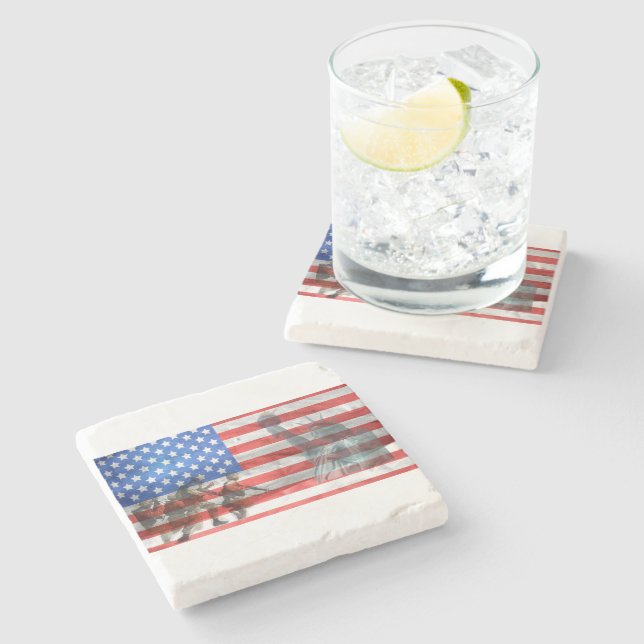 Patriot Office Home Personalize Destiny Destiny'S Stone Coaster (Side)