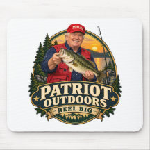 Patriot Outdoors Reel Big Fishing Mouse Pad