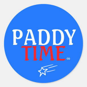 Patriot Paddy Classic Round Sticker