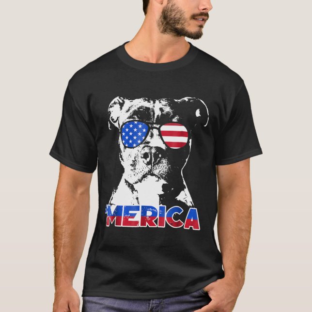 Patriot Pitbull Merica Tee (Front)