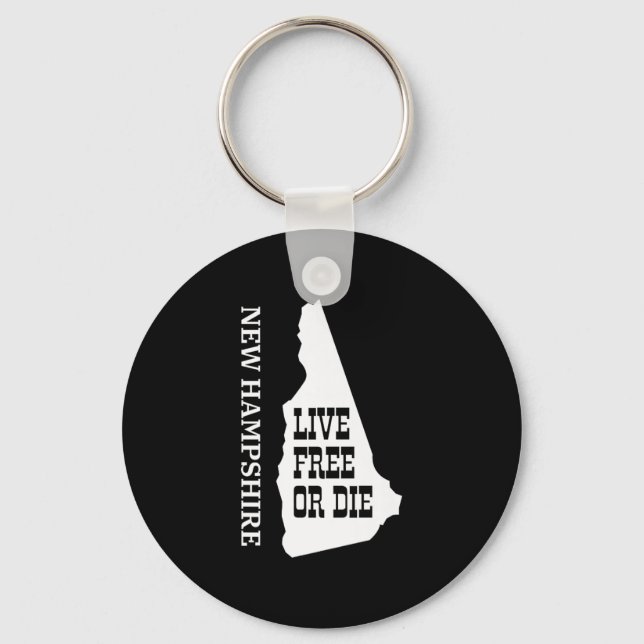 Patriot Quote New Hampshire Motto Souvenir State P Keychain (Front)