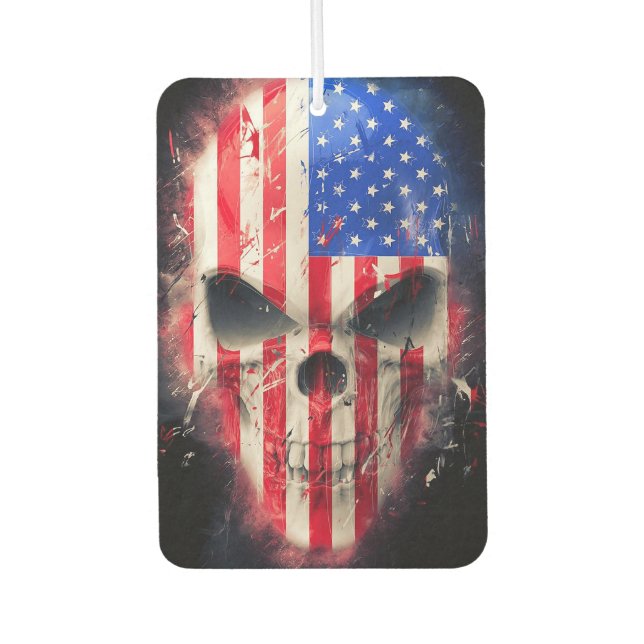 Patriot Skull Air Freshener (Front)