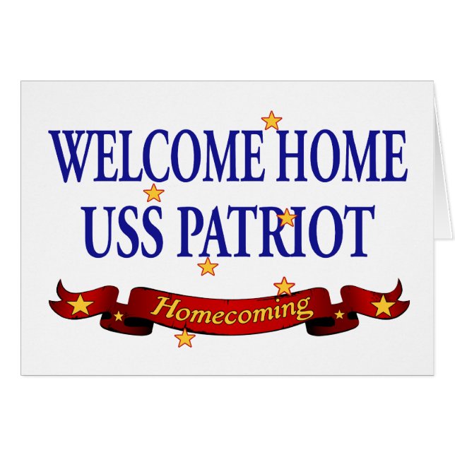 Patriote à la maison bienvenu d'USS (Devant horizontal)