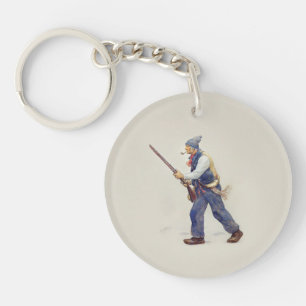 Patriote Québec Rébellion 1837-1838 Henri Julien Keychain