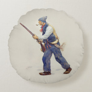 Patriote Québec Rébellion 1837-1838 Henri Julien Round Pillow
