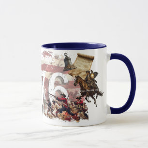 Patriotic 1776 American Independence History Mug