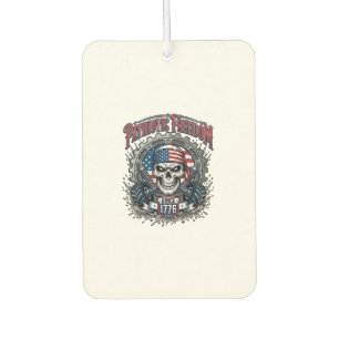 Patriotic 1776 Off Road Skull Monster Truck Air Freshener