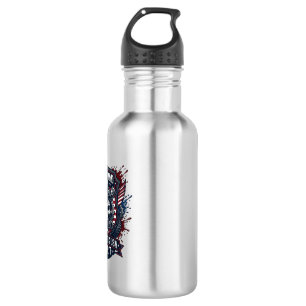 Patriotic 1776 Off Road Skull Monster Truck Heavy  532 Ml Water Bottle
