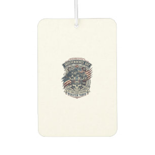 Patriotic 1776 Off Road Skull Monster Truck Heavy Air Freshener
